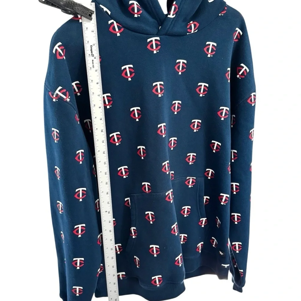 The Wild Collective Minnesota Twins TC Logo Print Hoodie Size L - Picture 4 of 5